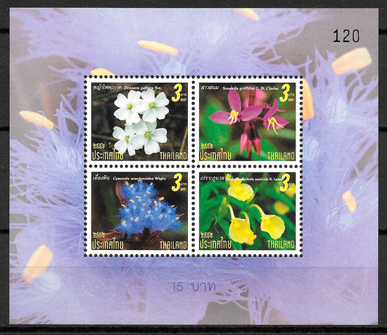 sellos flora Tailandia 2009