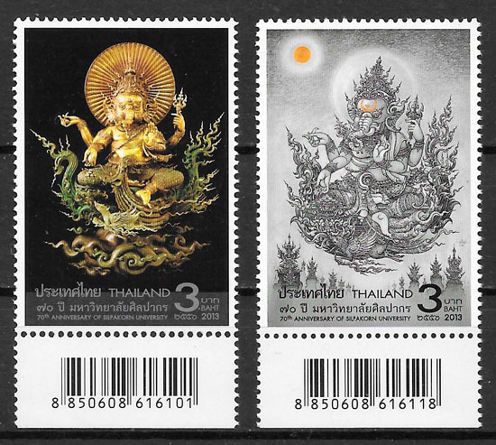 selos arte Tailandia 2013