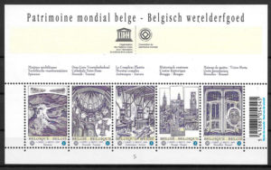 filatelia arquitectura Belgica 2009