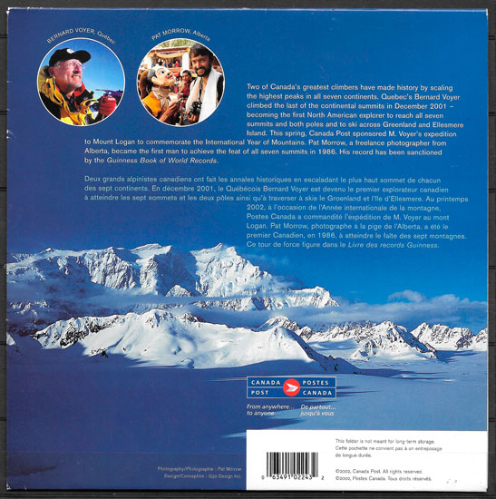 filatelia turismo Canada 2002