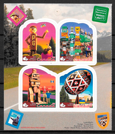 coleccion sellos turismo Canada 2009