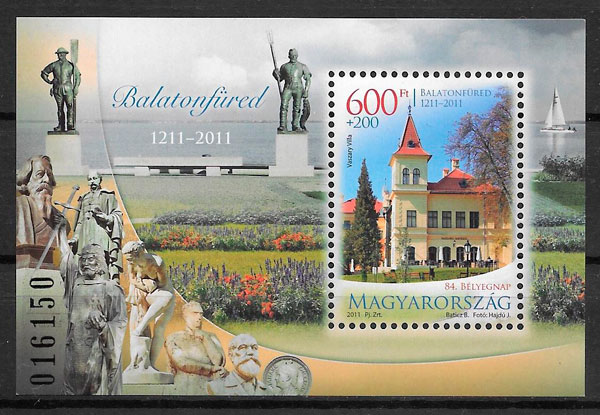 colecion sellos arquitectura Hungria 2011
