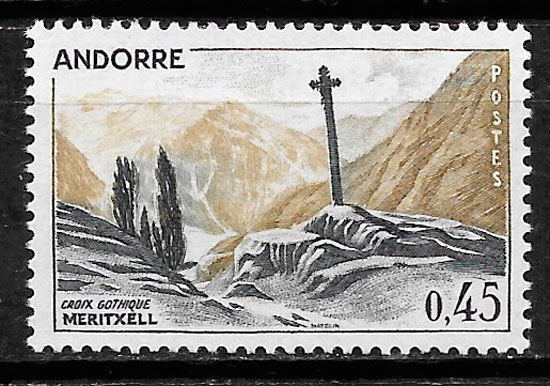 filatelia coleccion turismo Andorra Francesa 1970