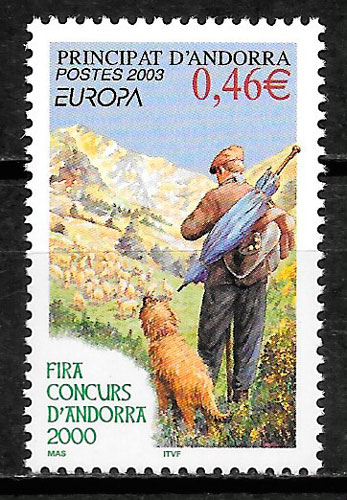 coleccion sellos Europa Andorra Francesa 2003
