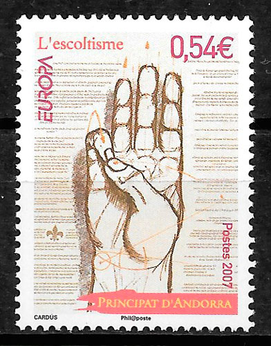 coleccion sellos Europa Andorra Francesa 2007