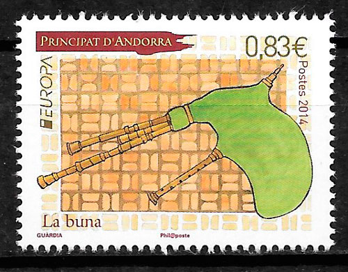 sellos Europa Andorra Francesa 2014