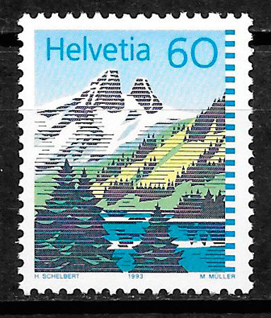 filatelia coleccion turismo Suiza 1993