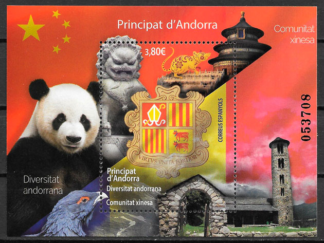 coleccion sellos Andorra Espanola 2020