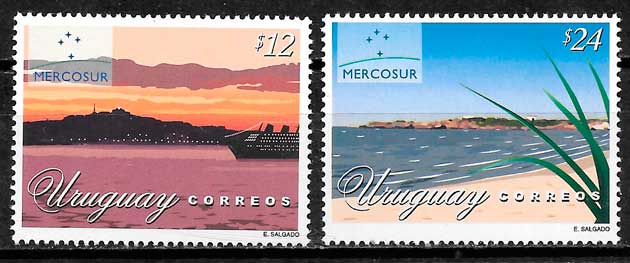 sellos Uruguay 2002 turismo