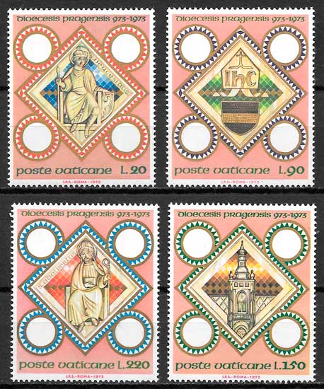 sellos aqrquitectura Vaticano 1973