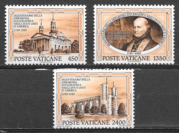 sellos arquitectura Vaticano 1989