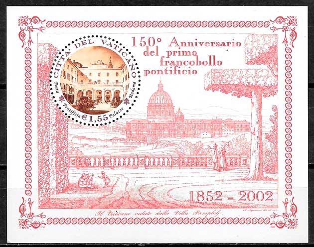 coleccion sellos arquitectura Vaticano 2002