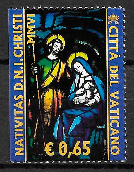 filatelia navidad Vaticano 2006