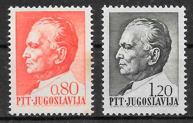 fiatelia personalidad Yugoslavia 1972