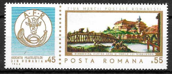 coleccion sellos turismo Rumania 1968