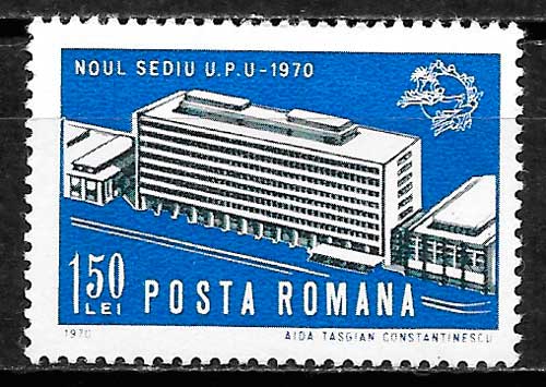 filatelia arquitectura Rumania 1970