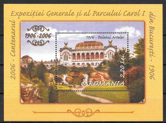coleccion sellos arquitectura Rumania 2006