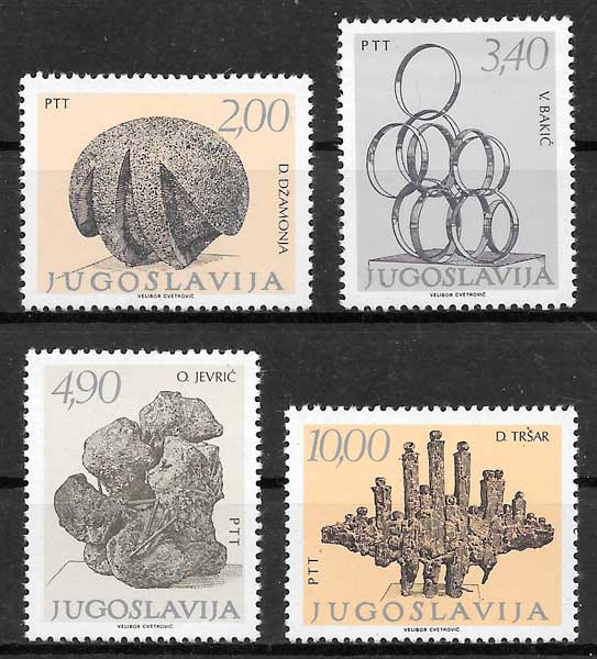 sellos arte Yugoslavia 1978