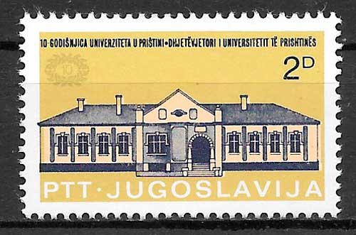 filatelia coleccion arquitectura Yugoslavia 1979