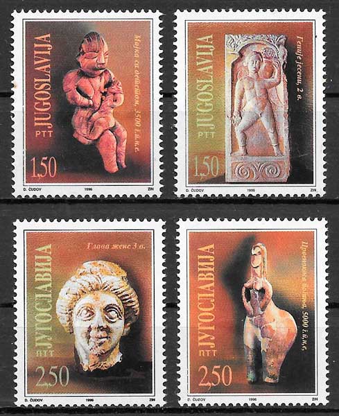 sellos arte Yugoslavia 1996