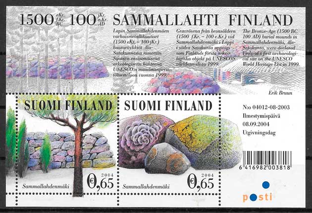 filatelia coleccion turismo Finlandia 2004