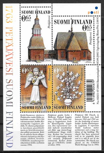 coleccion sellos arquitectura Finlandia 2005