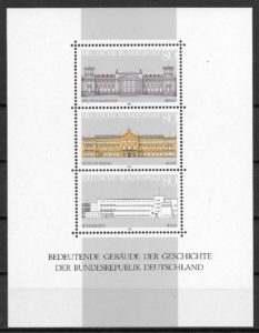 coleccion sellos arquitectura Alemania 1986