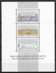 coleccion sellos arquitectura Alemania 1986