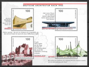filatelia coleccion arquitectura Alemania 1997