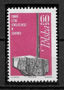 filatelia arquitectura Polonia 1968