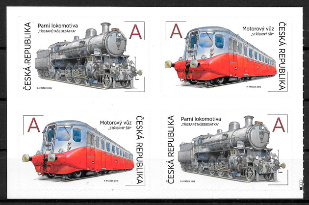 sellos trenes Chequia 2018