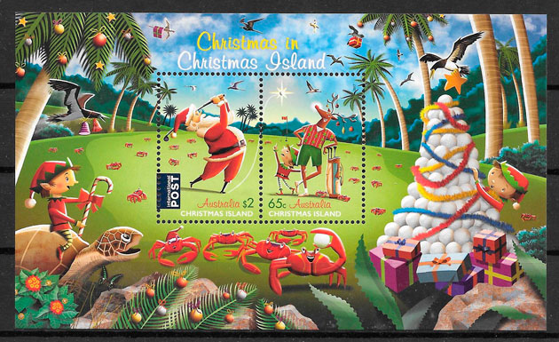 sellos navidad 2017 Christmas-Island-