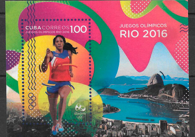 colección sellos olimpiadas Cuba 2016