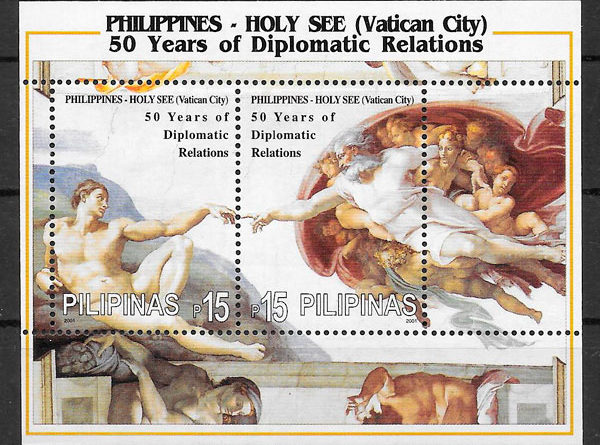 filatelia pintura Filipinas 2001