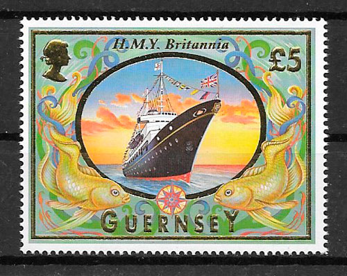 filatelia transporte Guernsey 1998