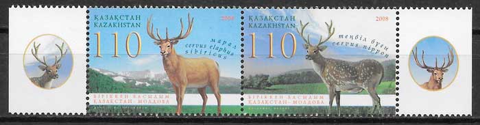 coleccion sellos fauna Kazastan 2008