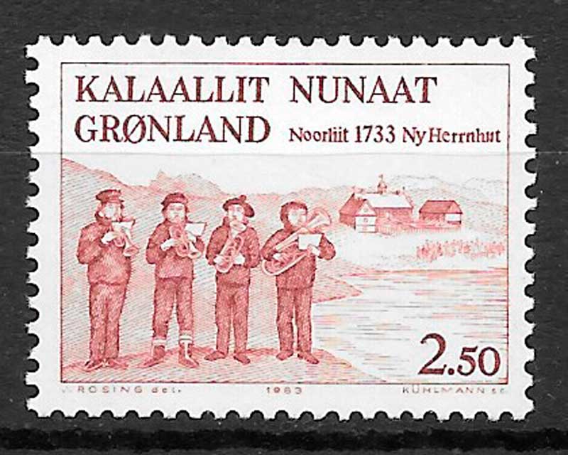 filatelia turismo Groenlandia 1983