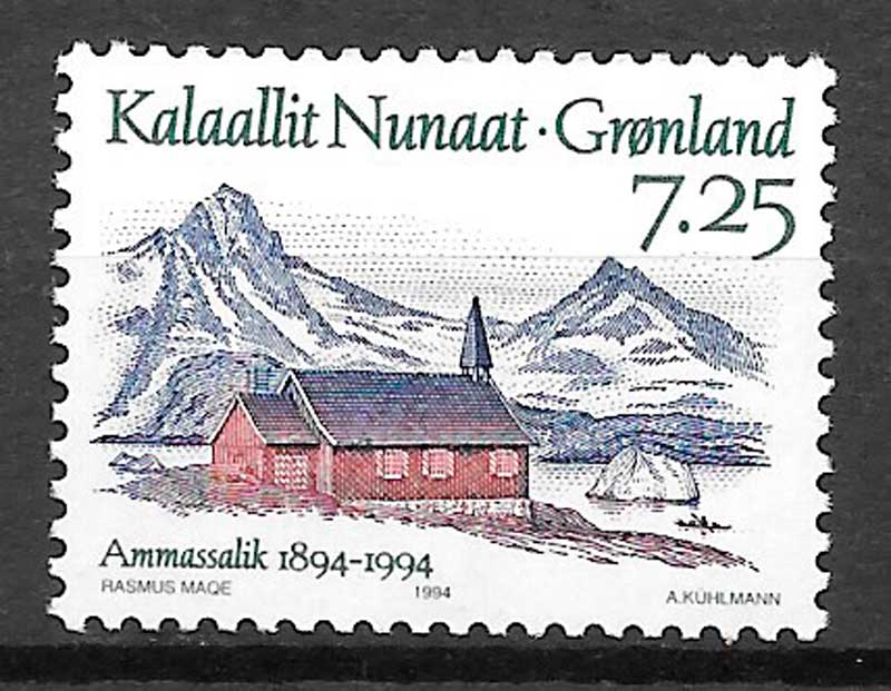 coleccion sellos turismo Groenlandia 1994
