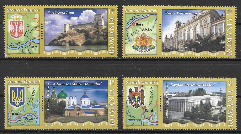 filatelia arquitectura Rumania 2010