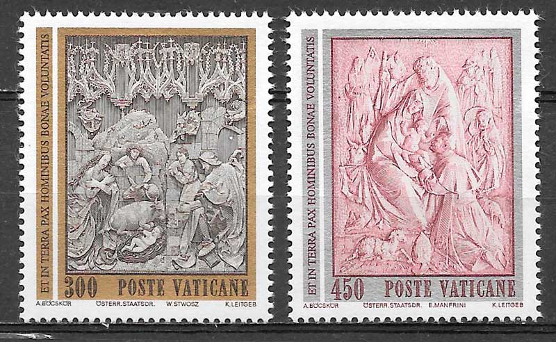 filatelia navidad Vaticano 1982
