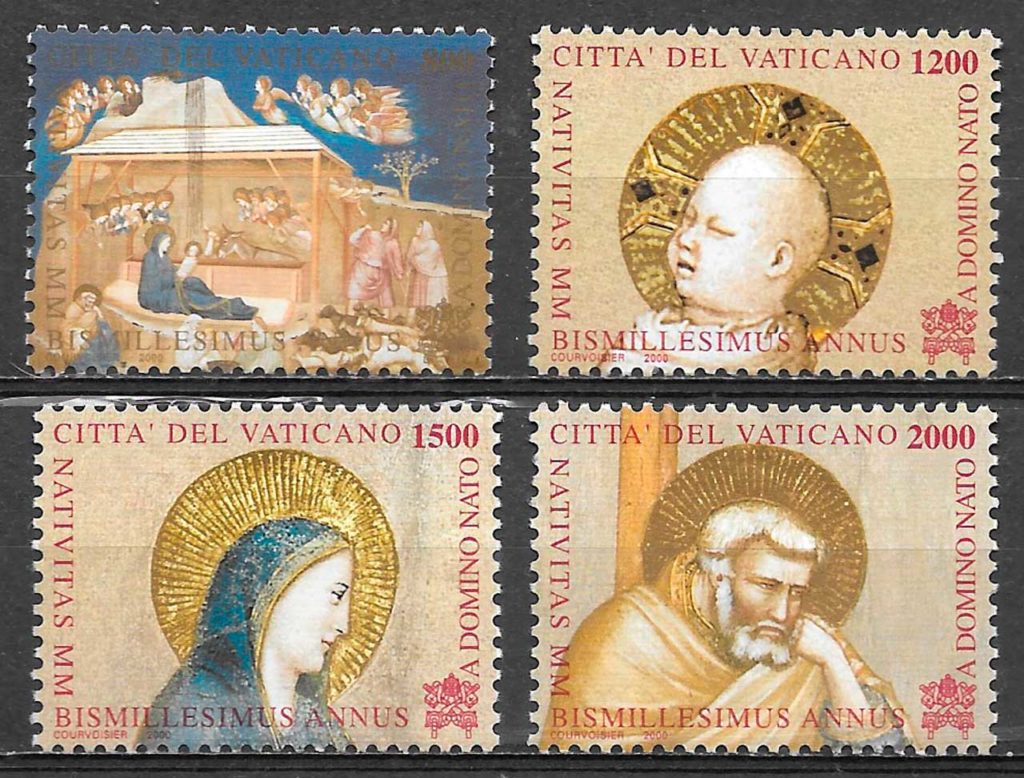 filatelia coleccion navidad Vaticano 2000