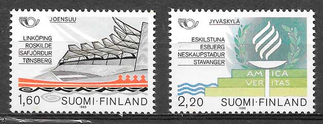 sellos turismo Finlandia 1986