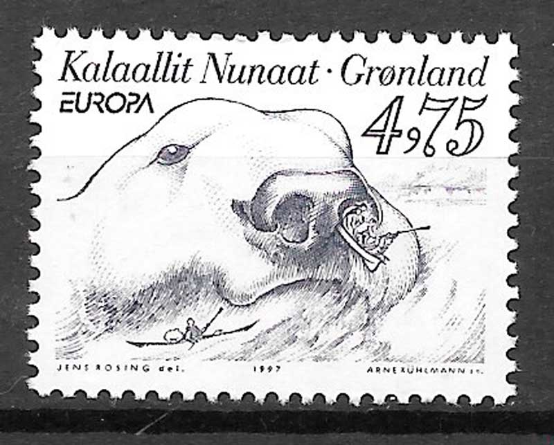 filatelia coleccion Europa Groenlandia 1997