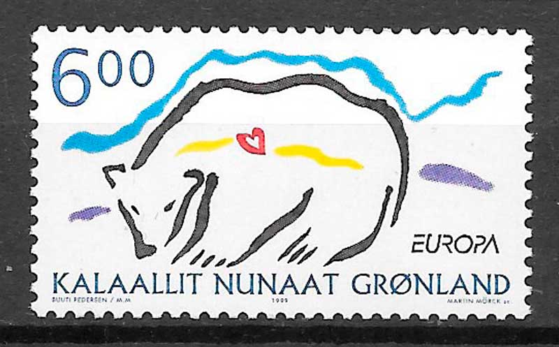 sellos Europa Groenlandia 1999