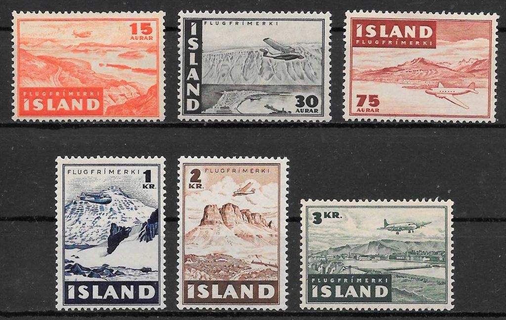 sellos turismo Islandia 1947