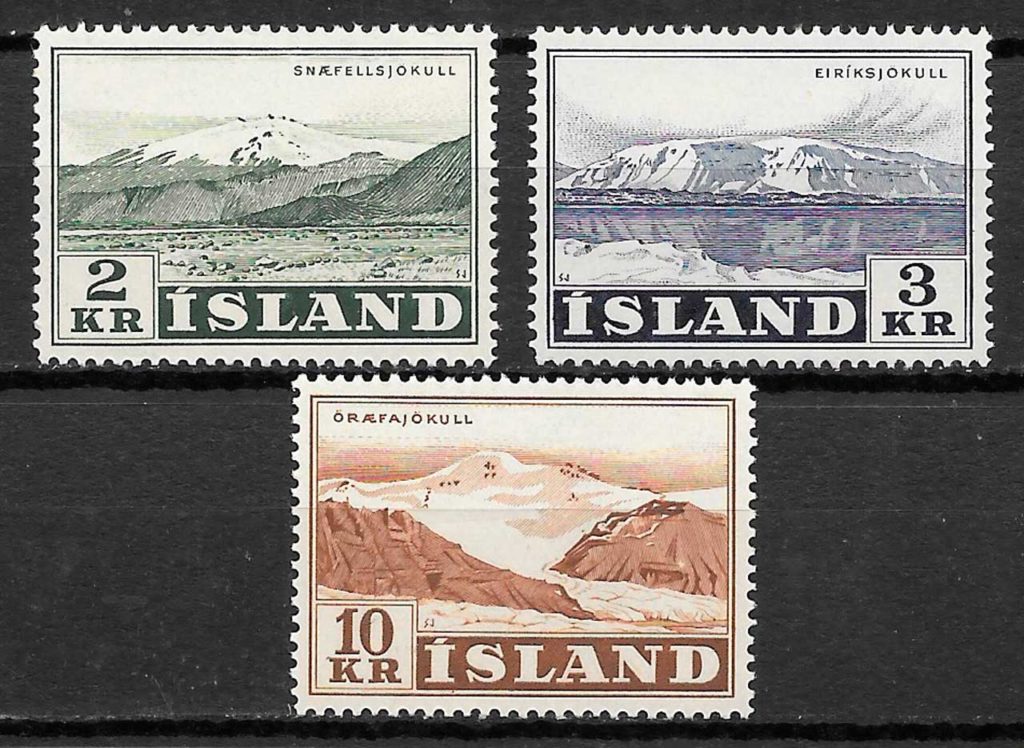 sellos turismo Islandia 1957