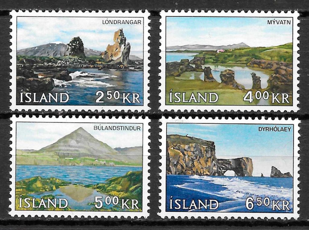 filatelia coleccion turismo Islandia 1966