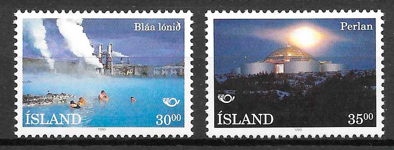coleccion sellos turismo Islandia 1993