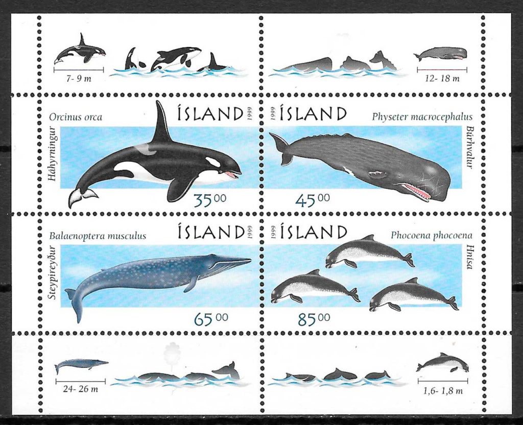 coleccion sellos transporte Islandia 1999