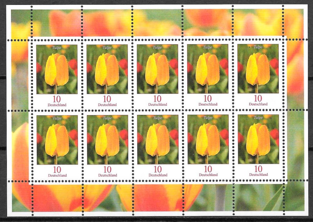 filatelia coleccion flora Alemania 2005